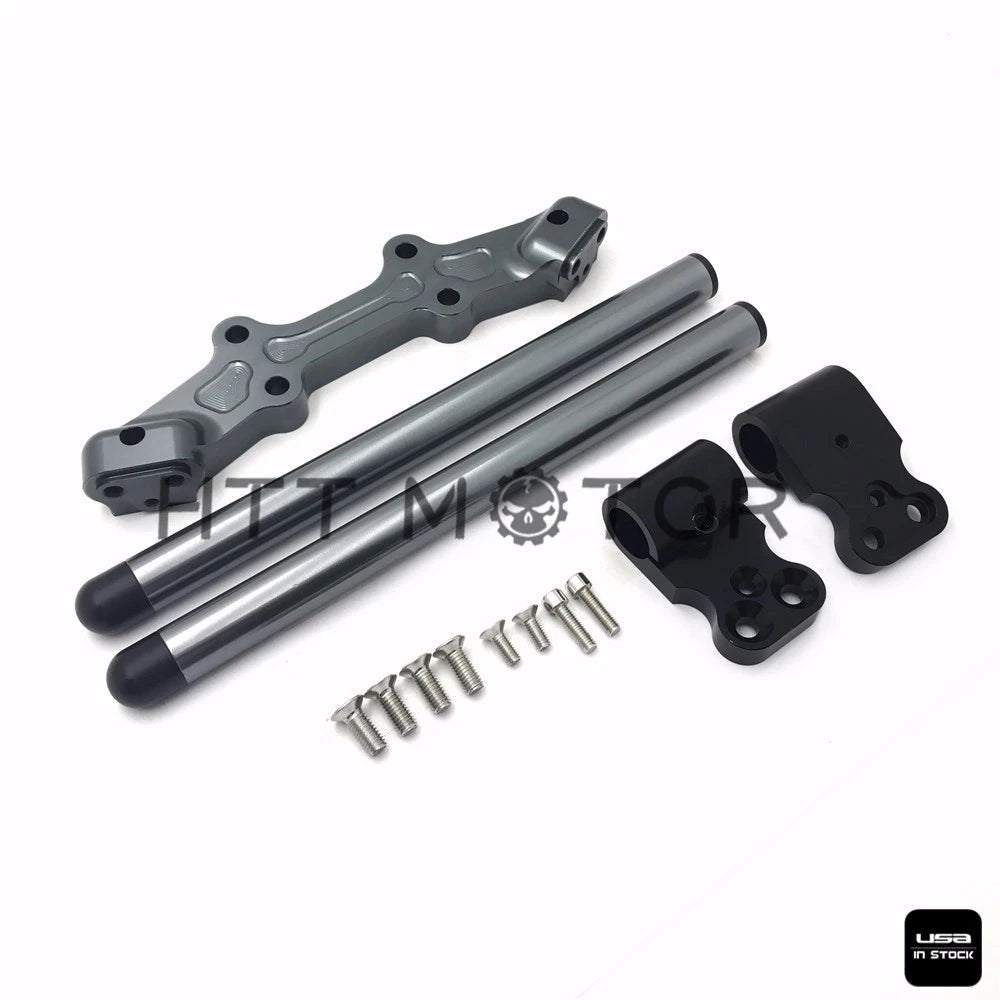 Clip-On Adapter Plate & Handlebars Set for Yamaha MT-07 FZ-07 (2014–2017)