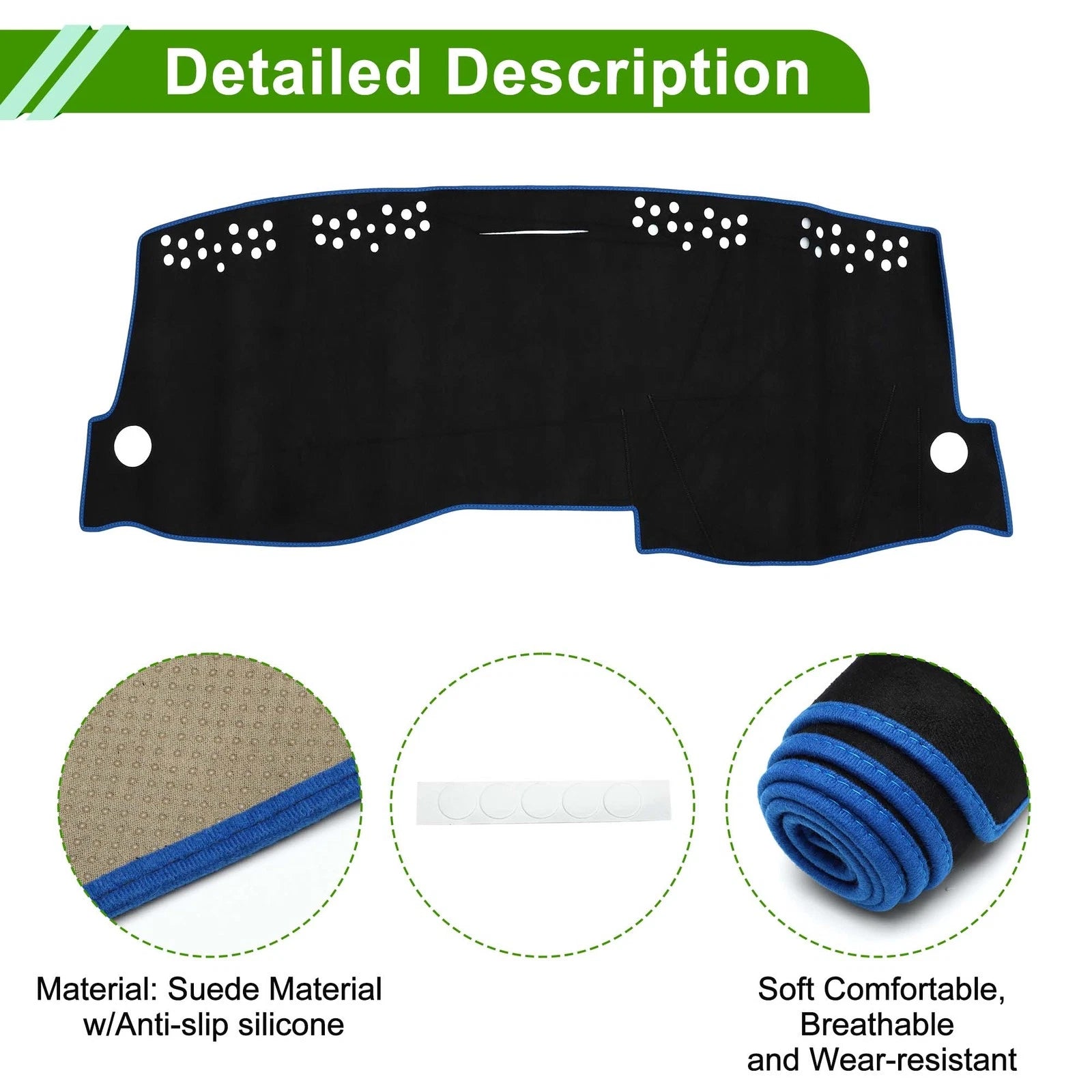 Dashboard Cover Mat for Mercedes Benz W246 B180 B200 B250 B260 (2012–2019)