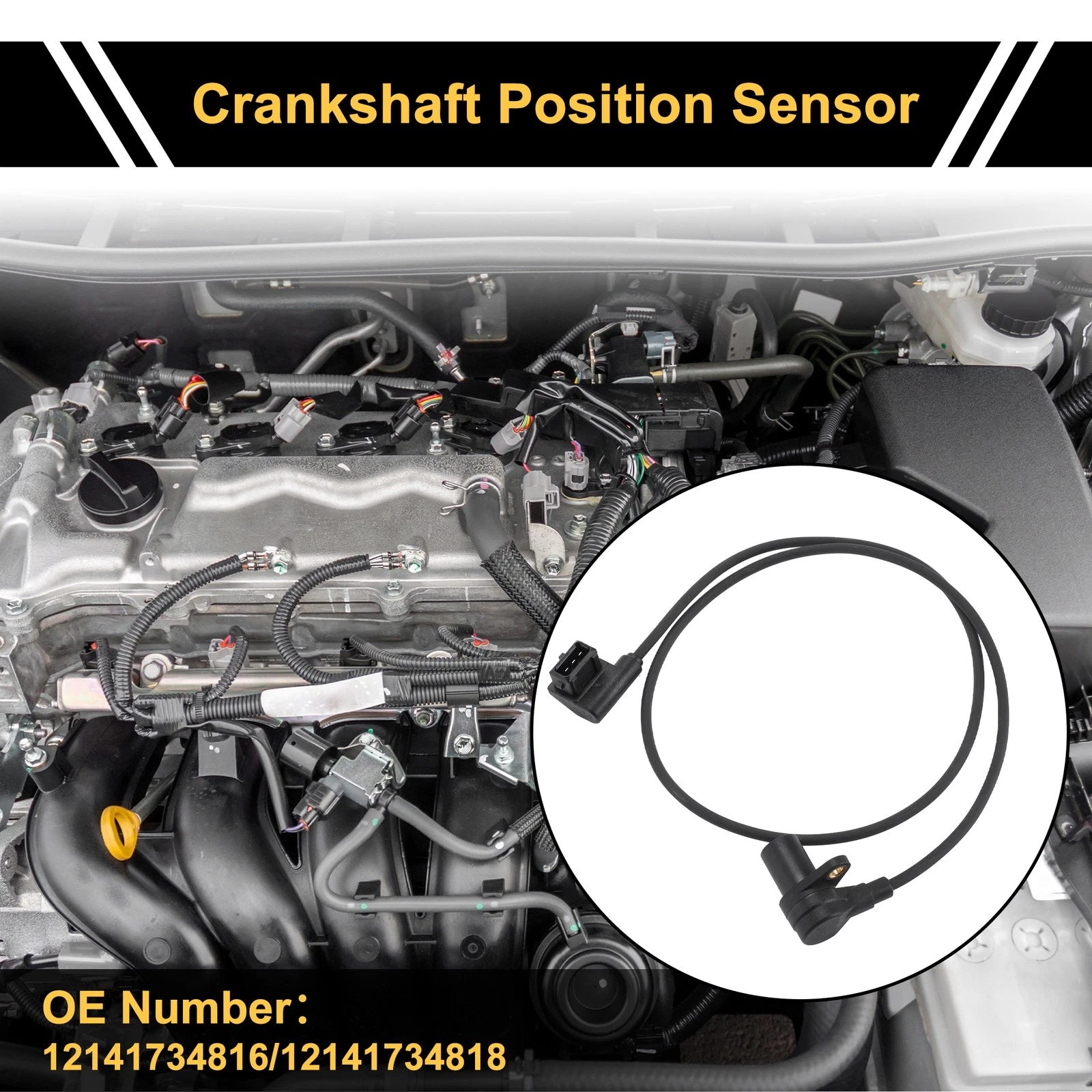 Crankshaft Position Sensor No.12141734816 for BMW 3 Coupe E36 (1992–1995)