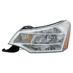 Driver Halogen Headlight with Bulb for Ford Focus (2008–2011) Chrome Trim