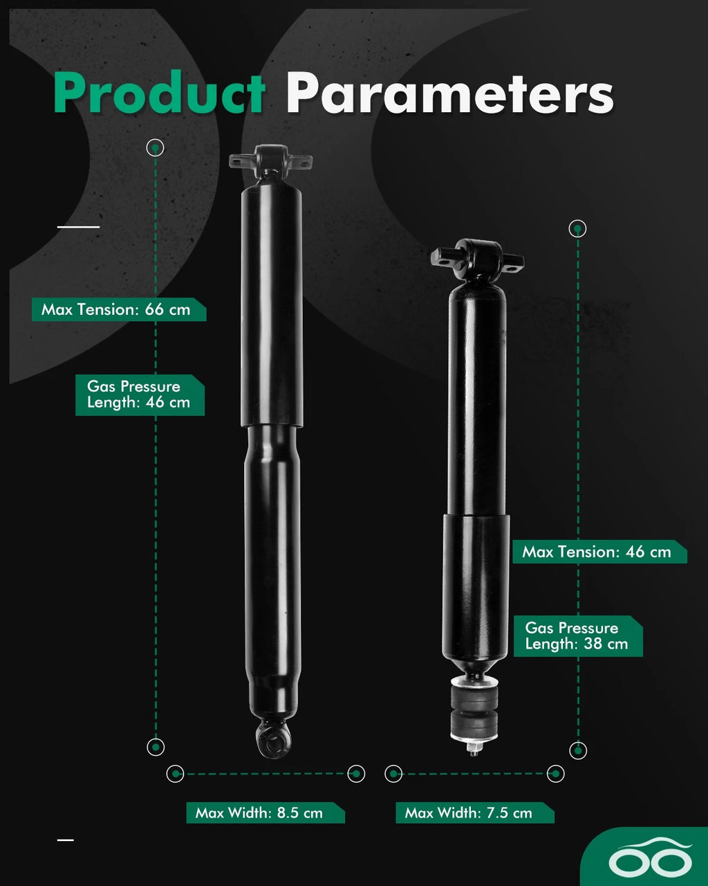 Full Set Shocks Struts for Chevrolet Express 2500 (2003–2013)