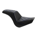 Gel Seat for Harley Street Bob (2018–2025) - Black/Blue