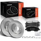 Front Disc Brake Rotors & Ceramic Pads for Mitsubishi Lancer (2008–2017)