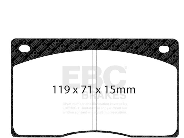 Front Brake Pad Set for Jaguar XJRS (1993) FG657TR