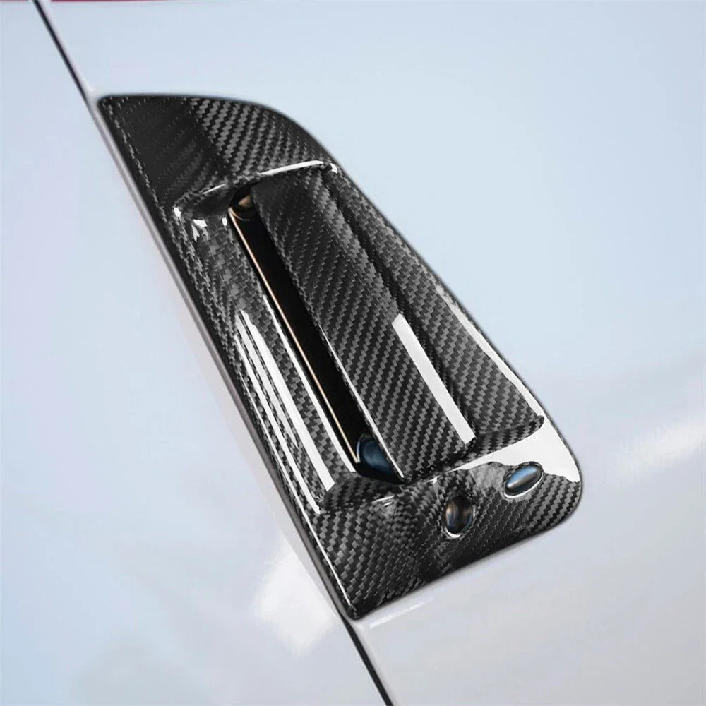 Real Carbon Fiber Exterior Door Handle Covers for 2009-2021 Nissan 370Z Z34