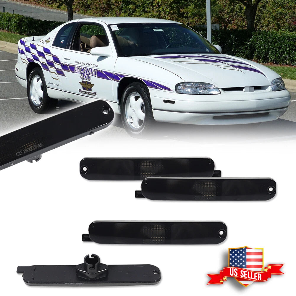 Front & Rear Smoke Bumper Side Markers for Chevy Lumina & Monte Carlo (1995–2001)