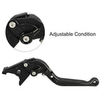Folding Brake Clutch Levers 1 Pair for Honda 250 (2017-2021) Black