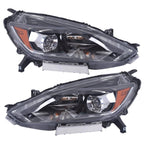 Set of 2 LED Headlights with DRL for Nissan Sentra (2016–2019)