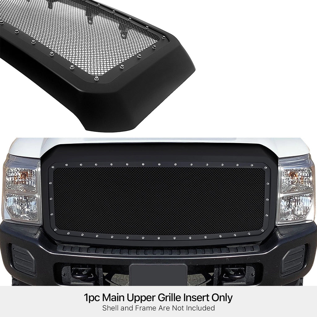 Upper Black Mesh Grille for Ford F-250/350 SD (2011-2016)