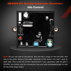 Governor Idle Control for Generac RV Portable Generator
