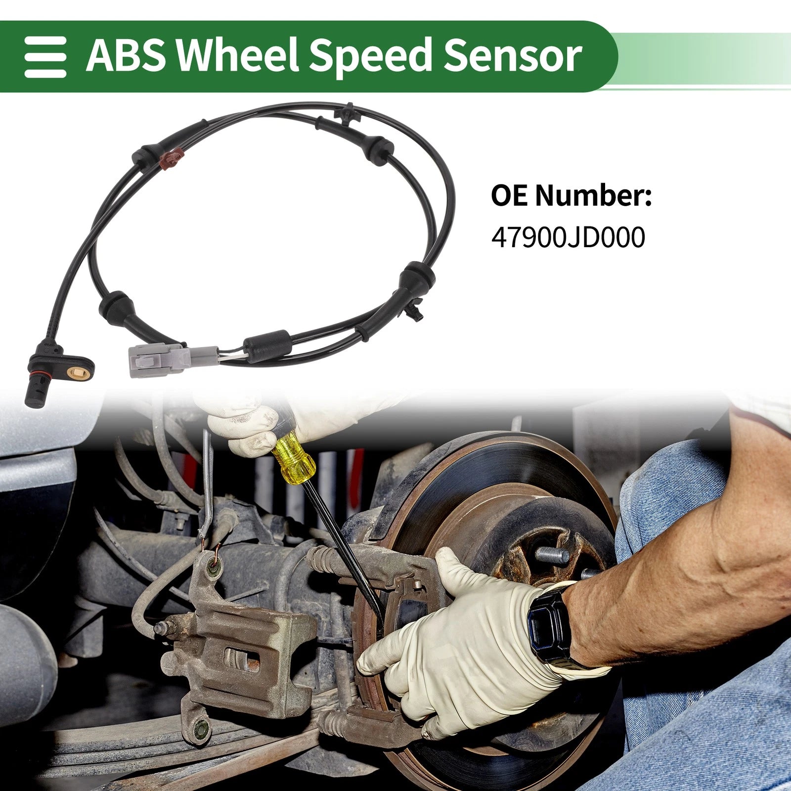 ABS Wheel Speed Sensor No. 47900JD000 for Nissan Qashqai (2007–2013)