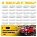 30Pcs Fender Flare Retainer Clips for Jeep Wrangler JL (2018–2020) Gladiator (2020)