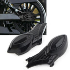 Black Rear Swingarm Axle Bolt Covers for Indian Scout (2015–2016)
