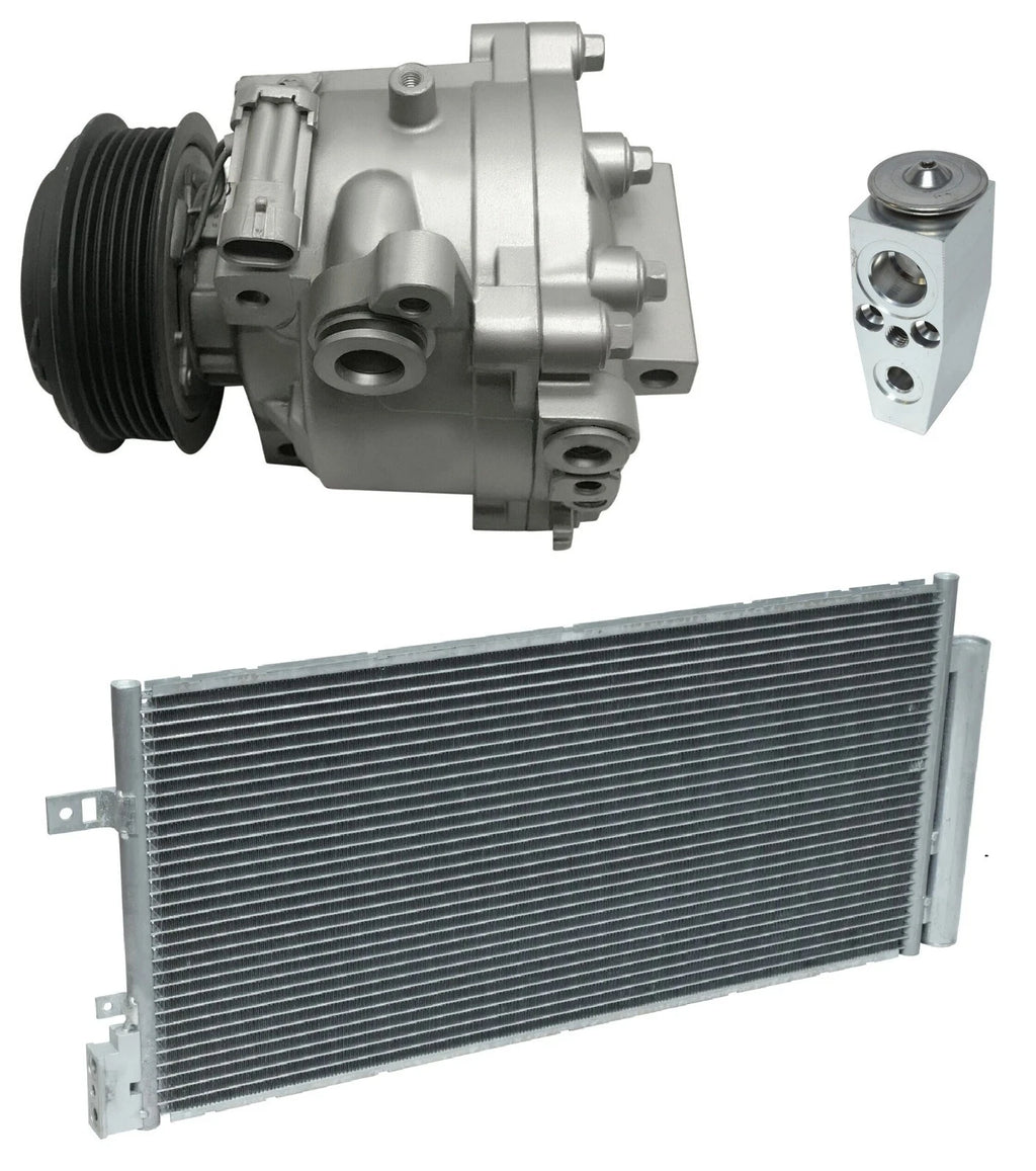 AC Compressor Kit With Condenser Replacement for Chevrolet Sonic 1.4L (2015–2019)