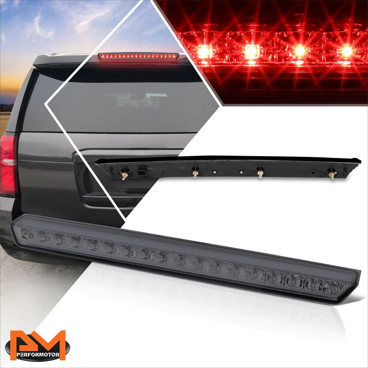 Rear Upper Tailgate Molding Protector Trim for Silverado/Sierra 1500-3500 (2014–2019)