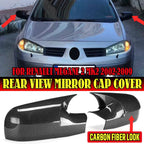 Side Mirror Cover Cap / Carbon Fiber Style / for Renault Megane 2 (2002–2009)