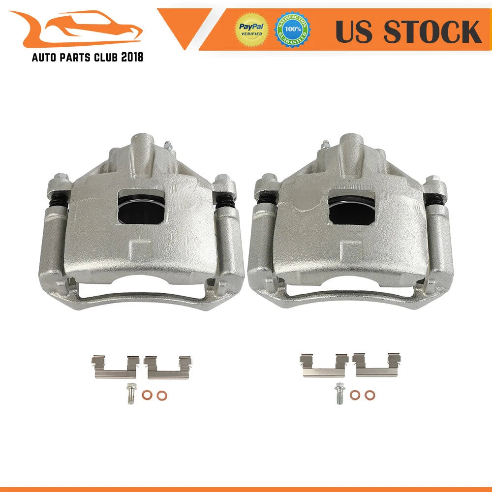 Set of 2 Front Brake Calipers with Bracket for Cadillac DeVille Buick LeSabre