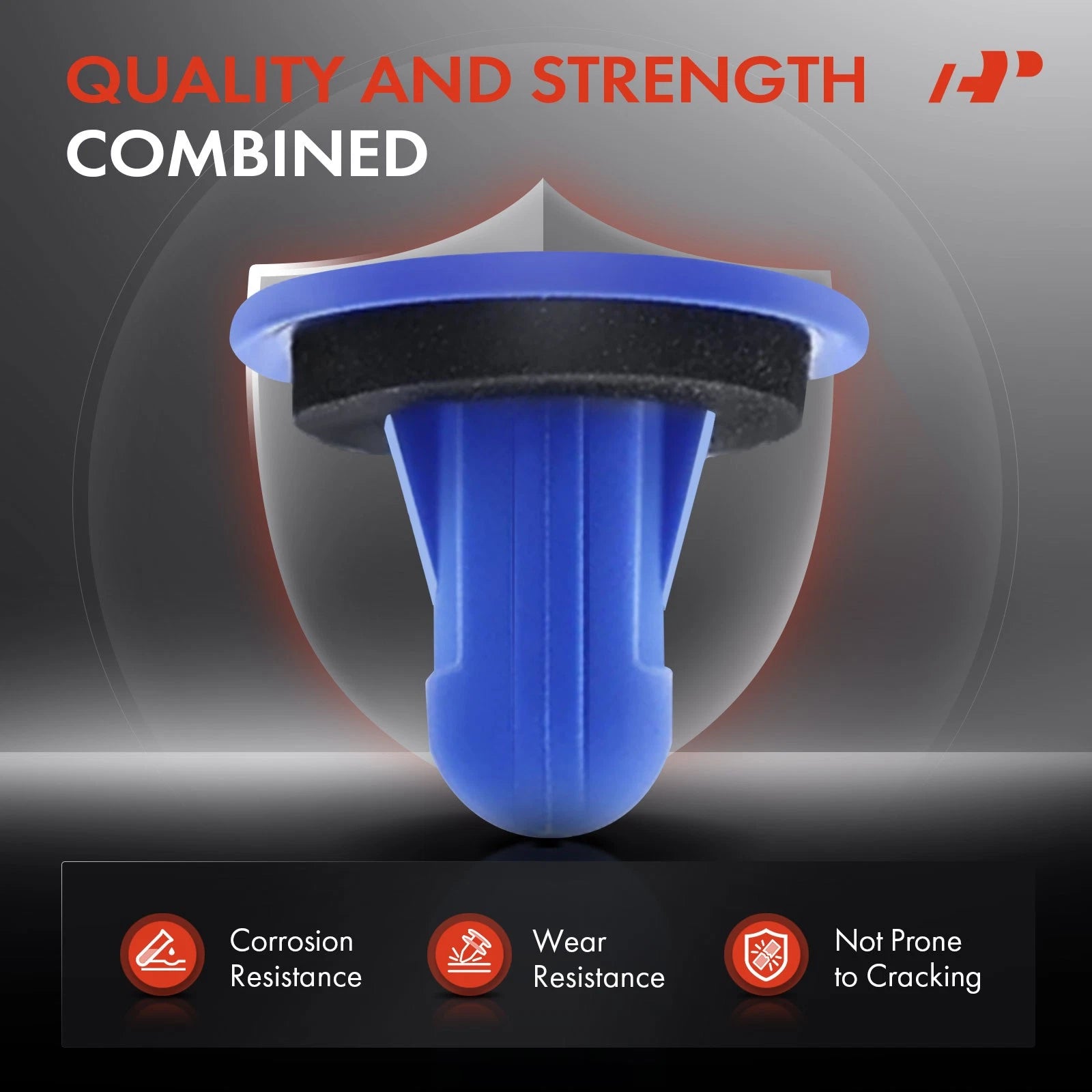 50Pcs 8mm Nylon Tail Light Grommet Clips for Honda