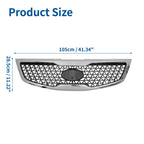 Front Upper Hood Bumper Grille for Kia Sportage (2014–2016) No.863503W500