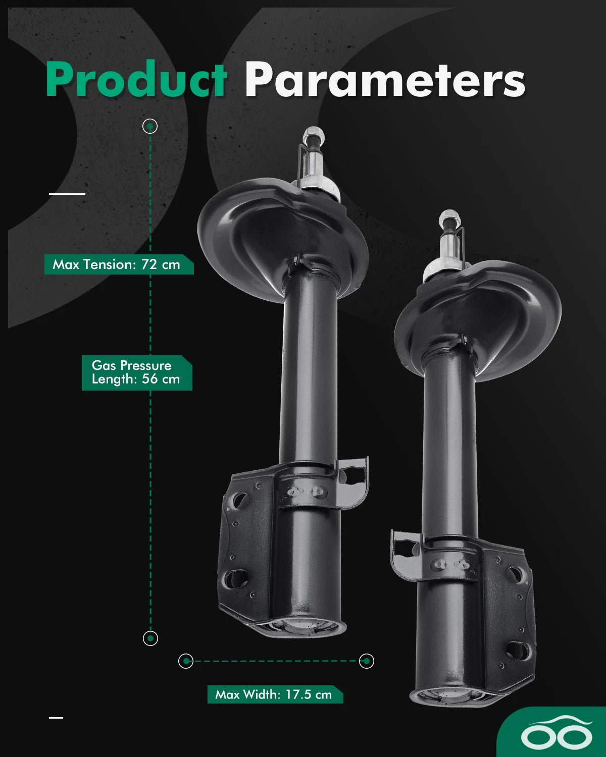 Rear Shocks Struts for Subaru Legacy (1995–1999)