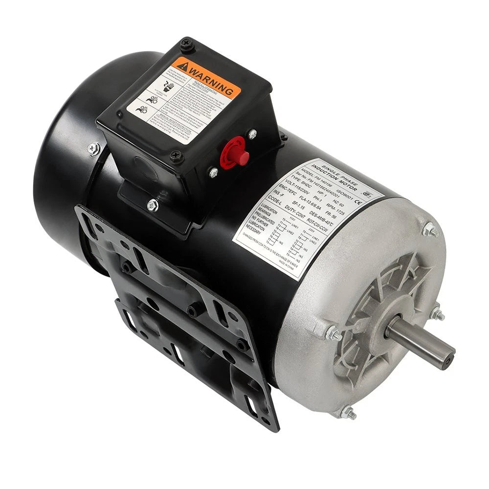 1 HP Electric Motor for Equipment (115/230V, 5/8'' Shaft, 1725 RPM)