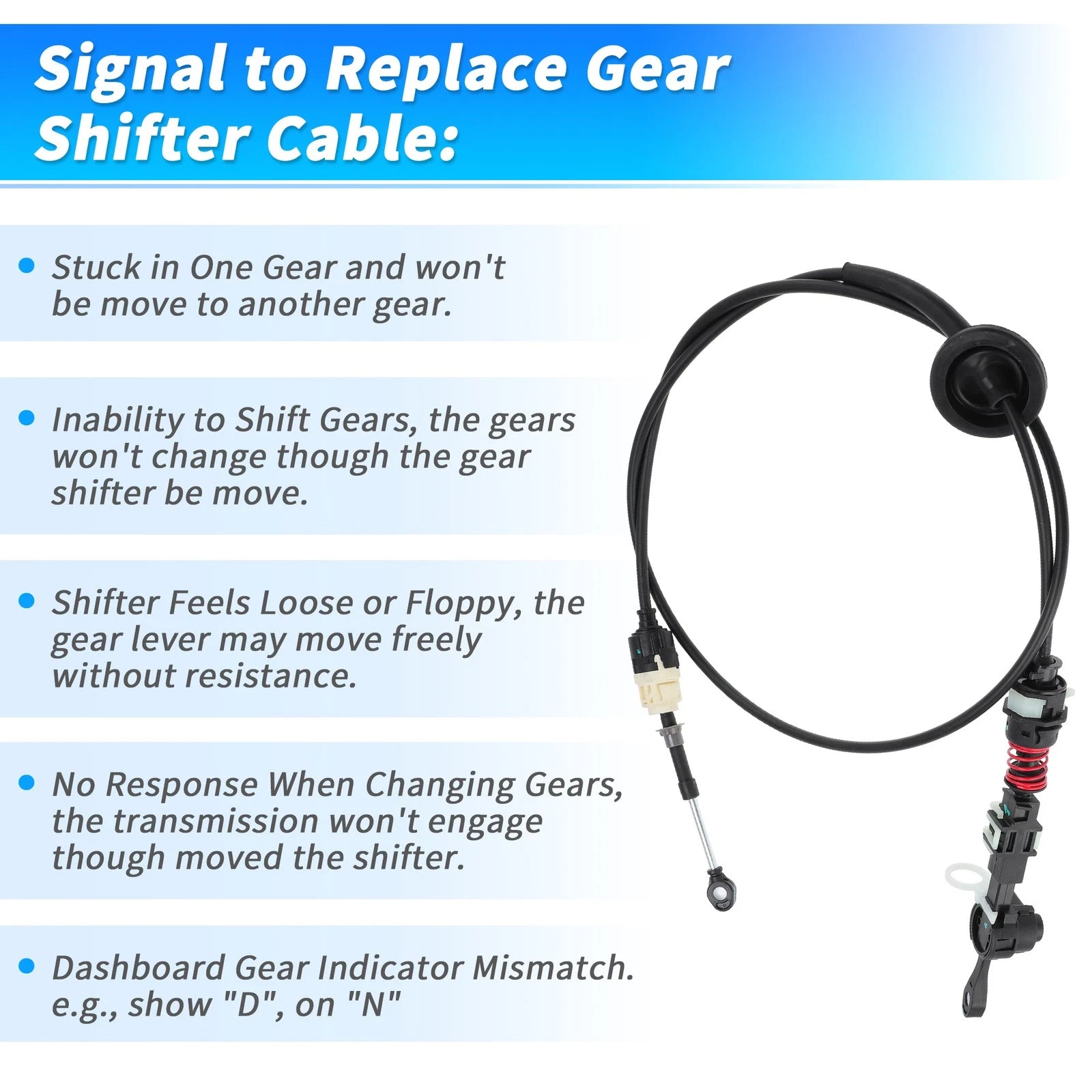 Auto Trans Gear Shift Cable for Dodge Ram 1500 2500 3500 4500 (2010–2018)