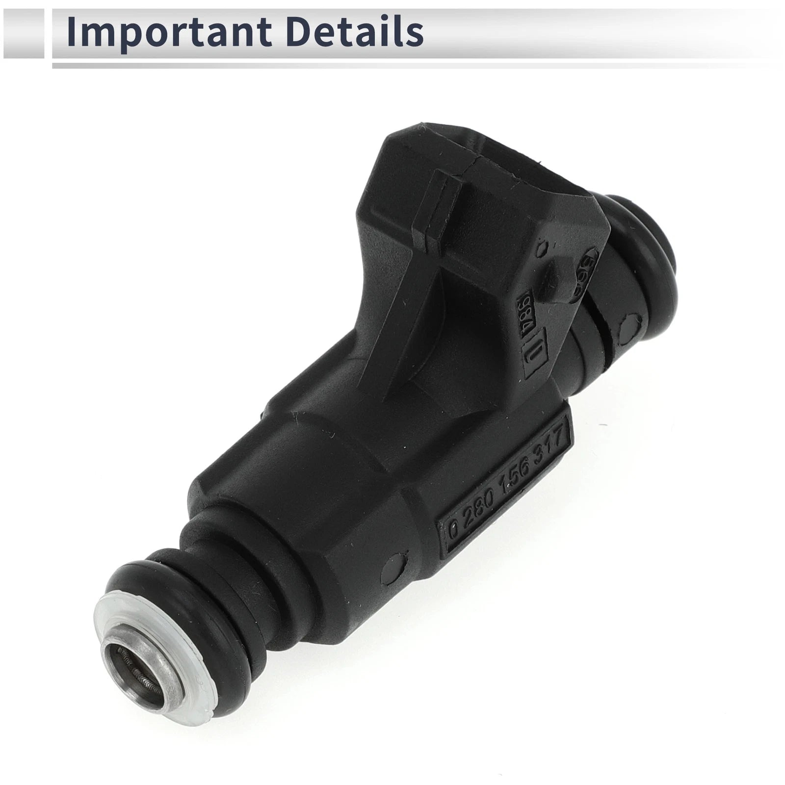 Fuel Injector No.MP156317/0280156317 for Honda Fit (2004–2008) 1 Pc Black