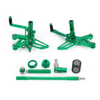 Green Rear Sets Footpegs for Kawasaki Ninja ZX-25R (2020–2021)