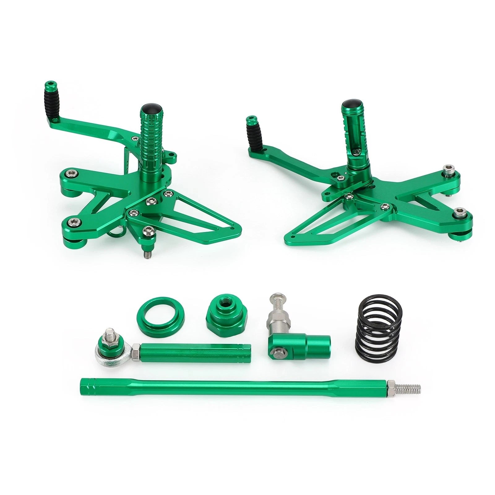 Green Rear Sets Footpegs for Kawasaki Ninja ZX-25R (2020–2021)