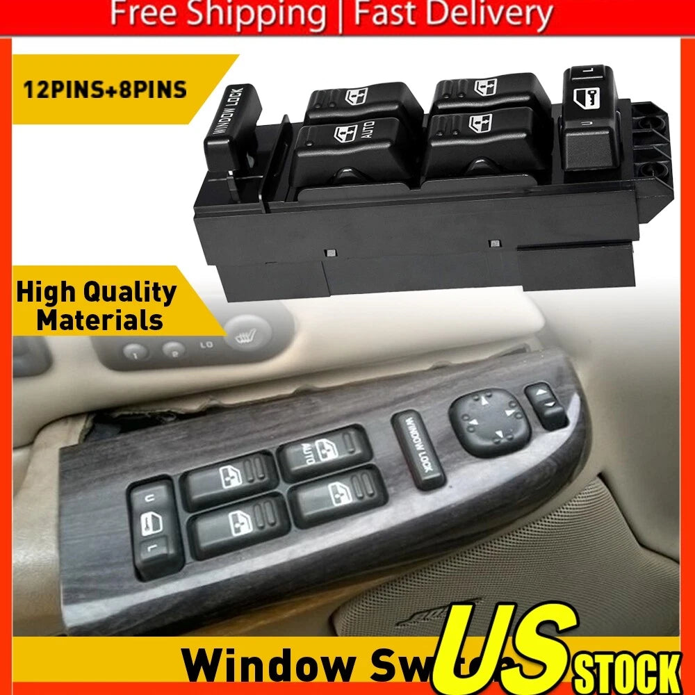 Power Window Master Control Switch for Silverado Sierra (2001â2002)
