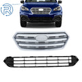 Set of 2 Upper and Lower Front Bumper Grilles for Subaru Outback (2015–2017)