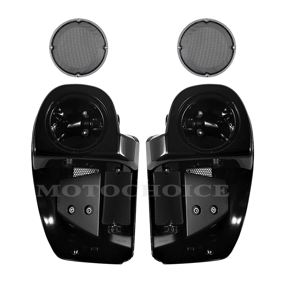 Lower Vented Fairing with 6.5" Speaker Box Pod for Harley Touring Glide