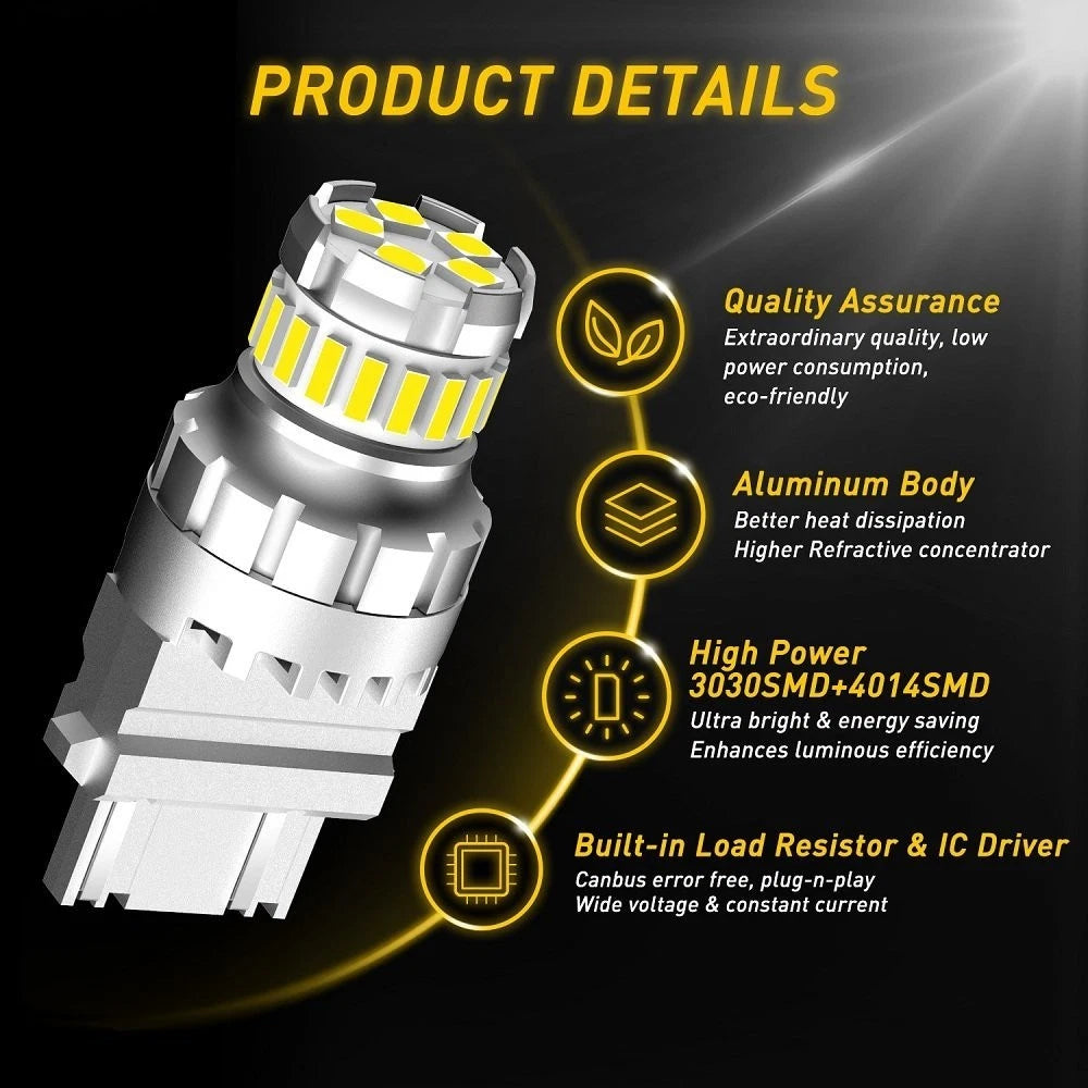 2X AUXITO LED 3057 3157 4157 Backup Reverse Light Bulbs for