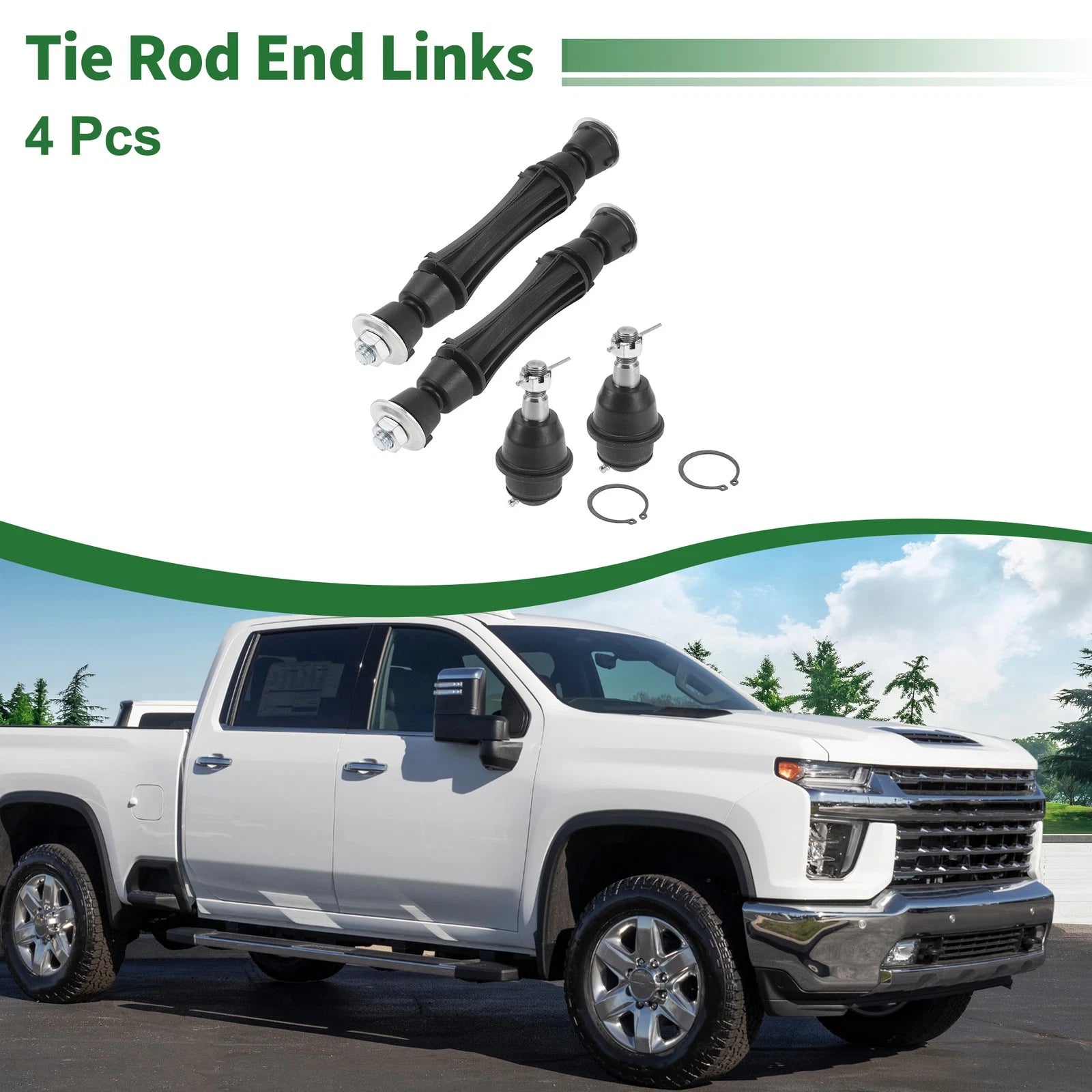 Set of 4 Front Suspension Kit Sway Bar Link Lower Ball Joint for Chevrolet Tahoe  656320972352