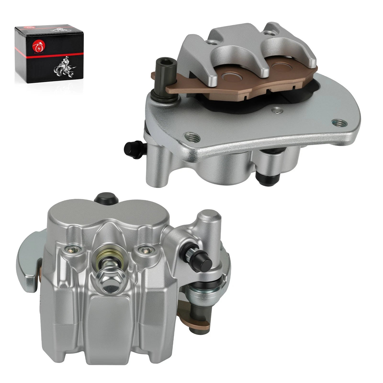 Set of 2 Front Brake Calipers for Can-Am Commander 800 1000 (2011–2020) W/ Pads