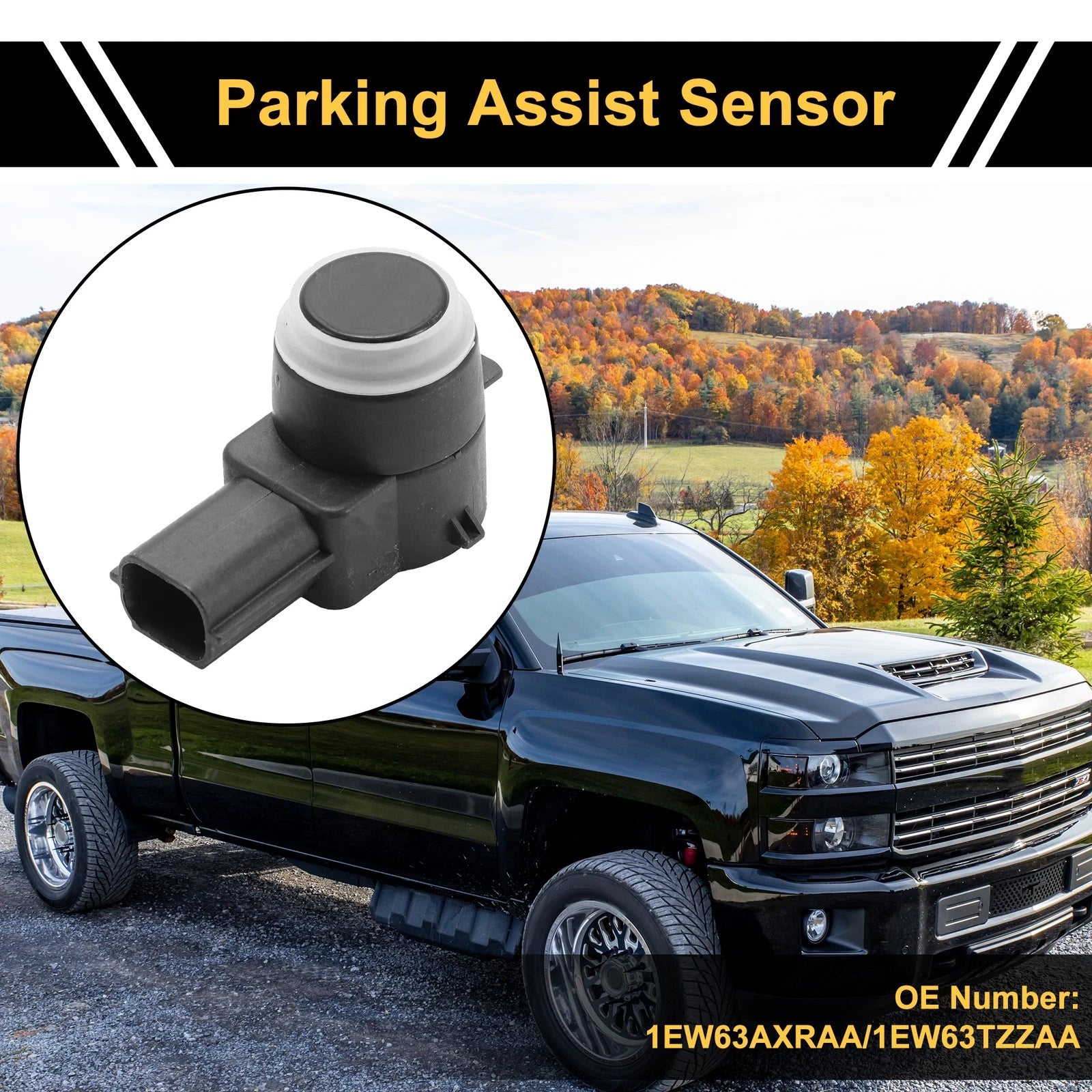 4X Bumper Reverse Backup Parking Sensor for Ram 1500 2500 3500 (No.1EW63AXRAA)
