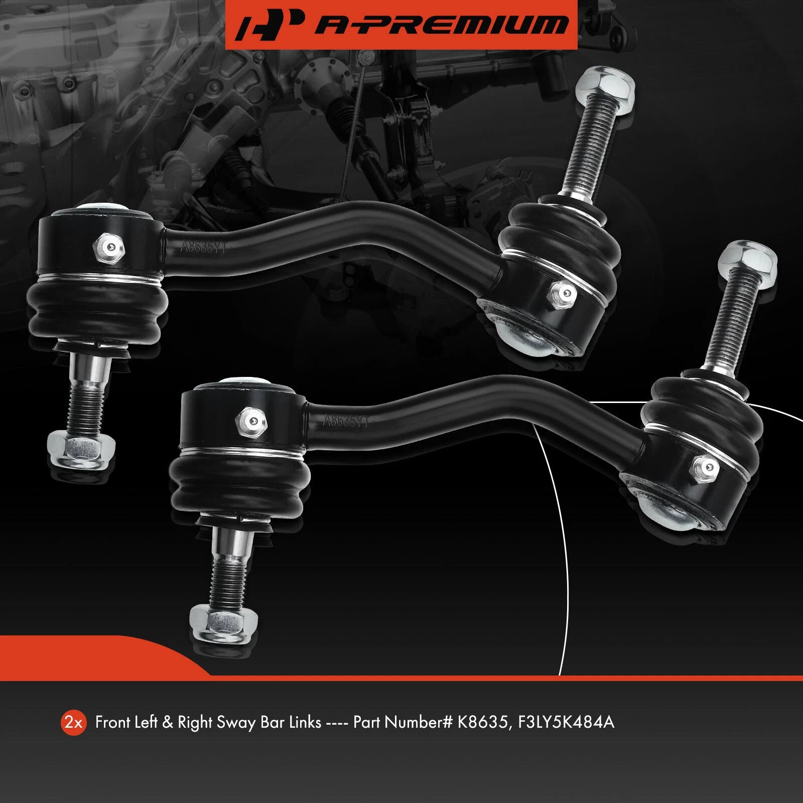 2X Front Side Sway Bar Link for Ford Thunderbird Lincoln Mercury Cougar (1983–1997)