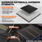 Folding Low Profile Hard Tri-Fold Tonneau Cover for Toyota Tacoma (2016–2023)
