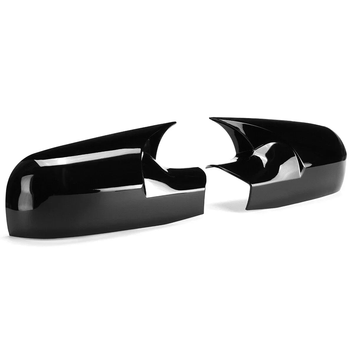 Add-On Gloss Black Side Mirror Cover Cap for Renault Megane 2 MK2 (2002–2009)