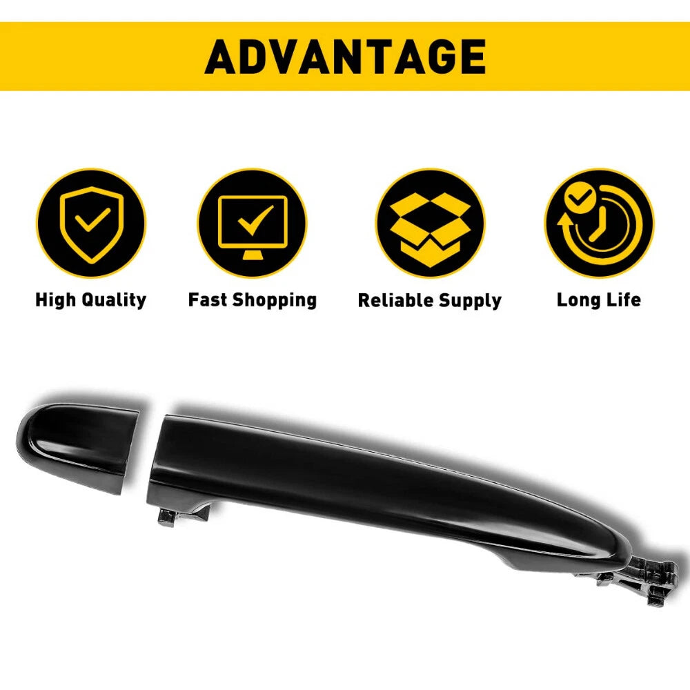 Exterior Door Handle for Toyota Camry (2007â2011) Rear Left/Right Black