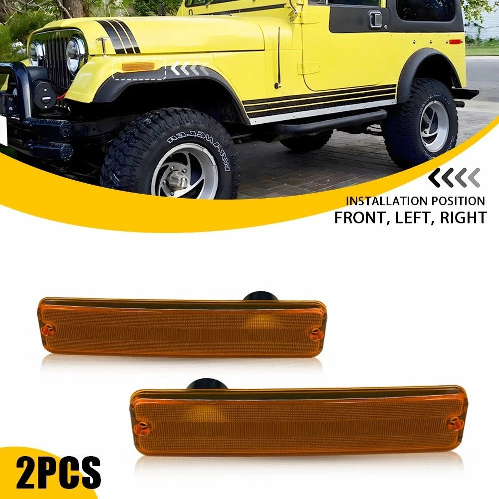 Front Amber Side Marker Light for Jeep Cherokee Grand Wagoneer J10 (1972–1991)