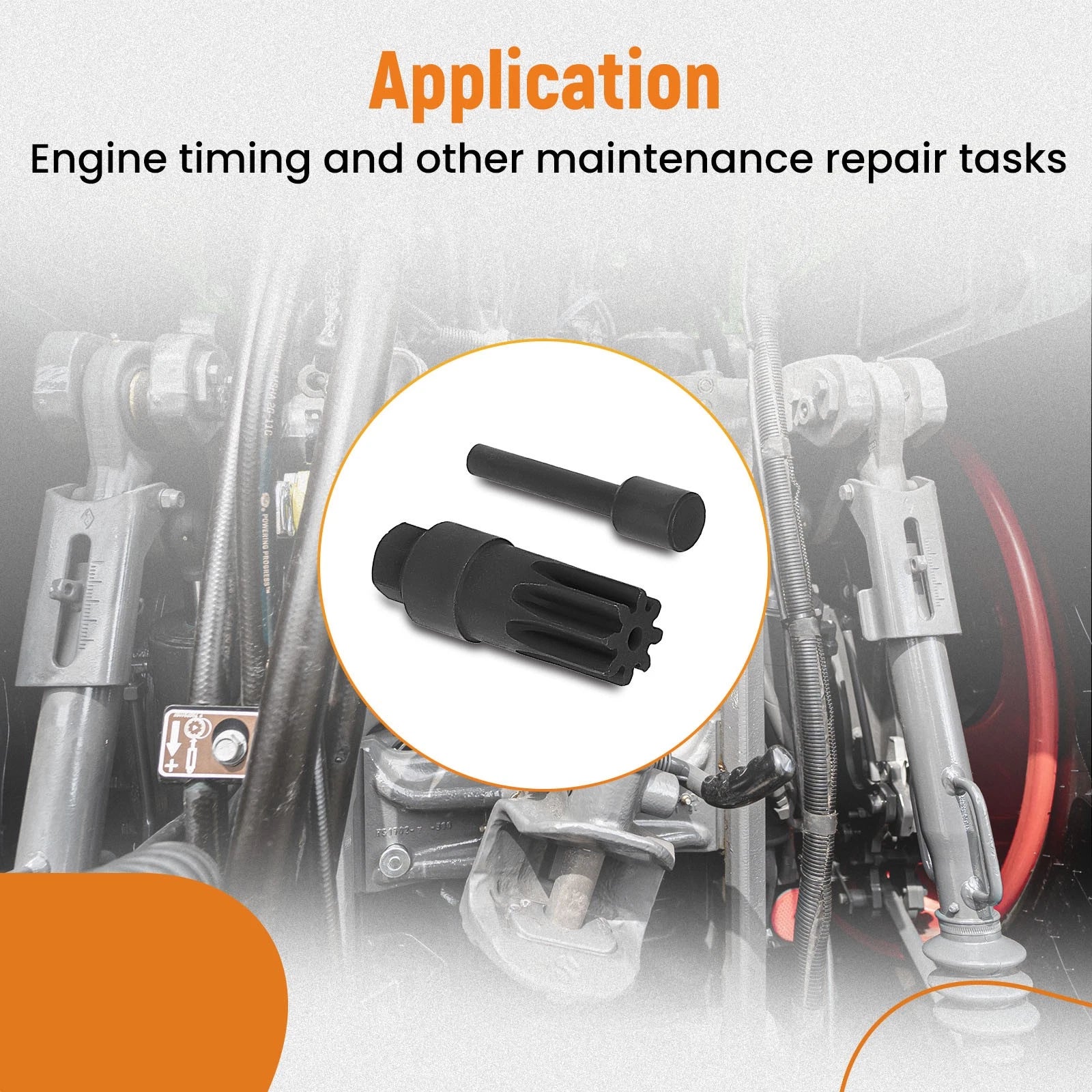 Engine Turning & Timing Pin Kit for 6068 6076 6081 Engines (JDE83 JDE81-4)