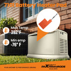 Battery Heater Pad Kit for Generac Standby Generators (7101, 9–22 kW, 2000–2000)