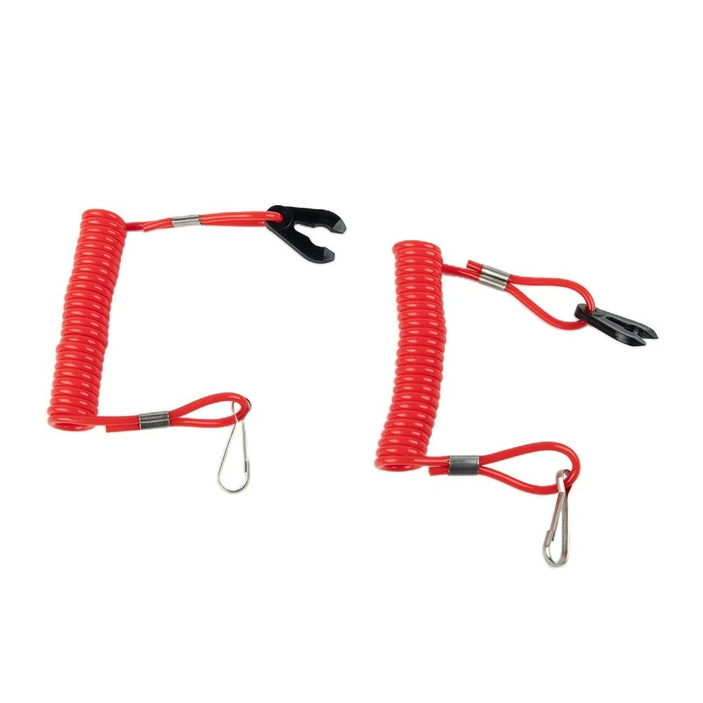 2X Outboard Engine Motor Kill Switch Lanyard Clips for Boat (Replacement)
