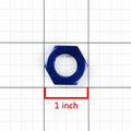 6AN Bulkhead Blue Aluminum Anodized Nut Sealing Locking Fitting Adapter