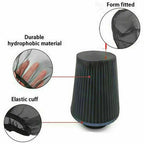 1 Pair Cold Air Intake Filter Sock Cover for Universal 9" (Dustproof, Red)