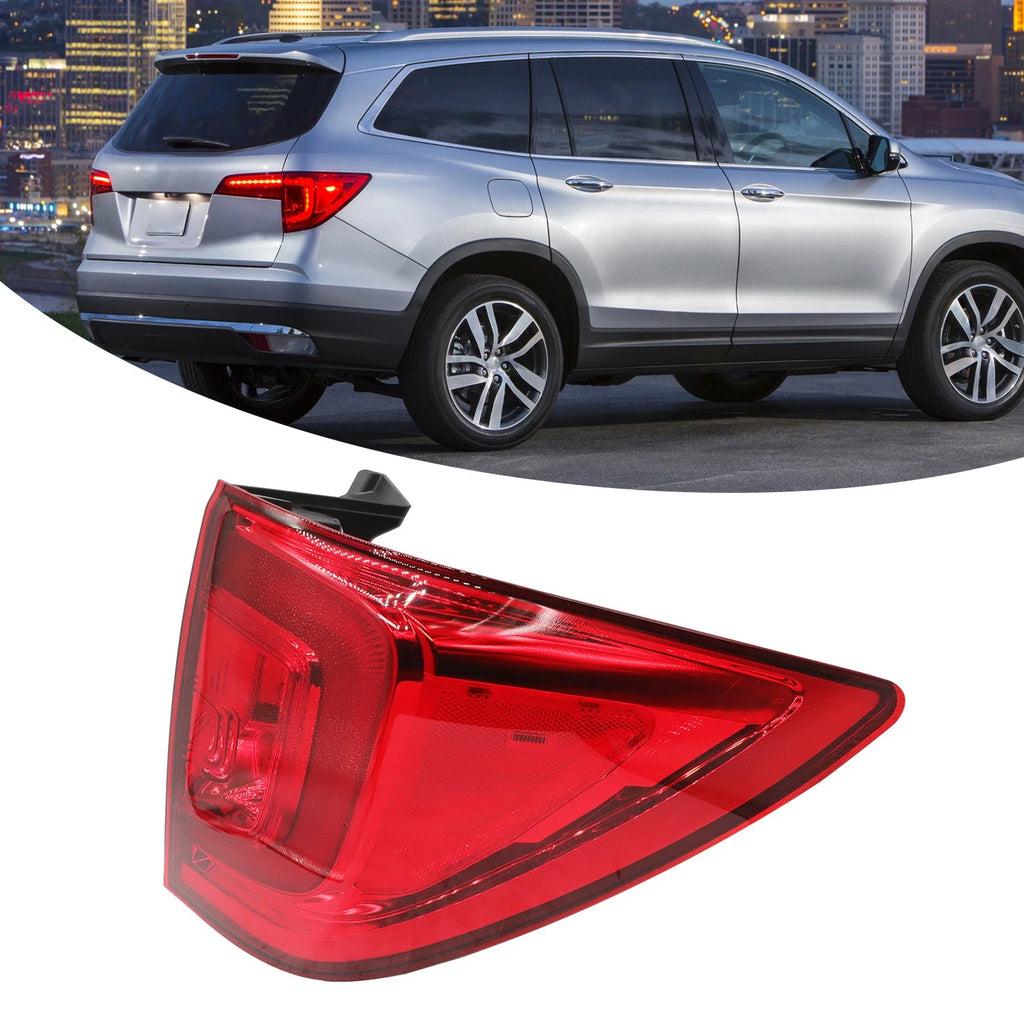 LED Tail Light Lamp Outer Passenger Side for Honda Pilot (2016–2018)
