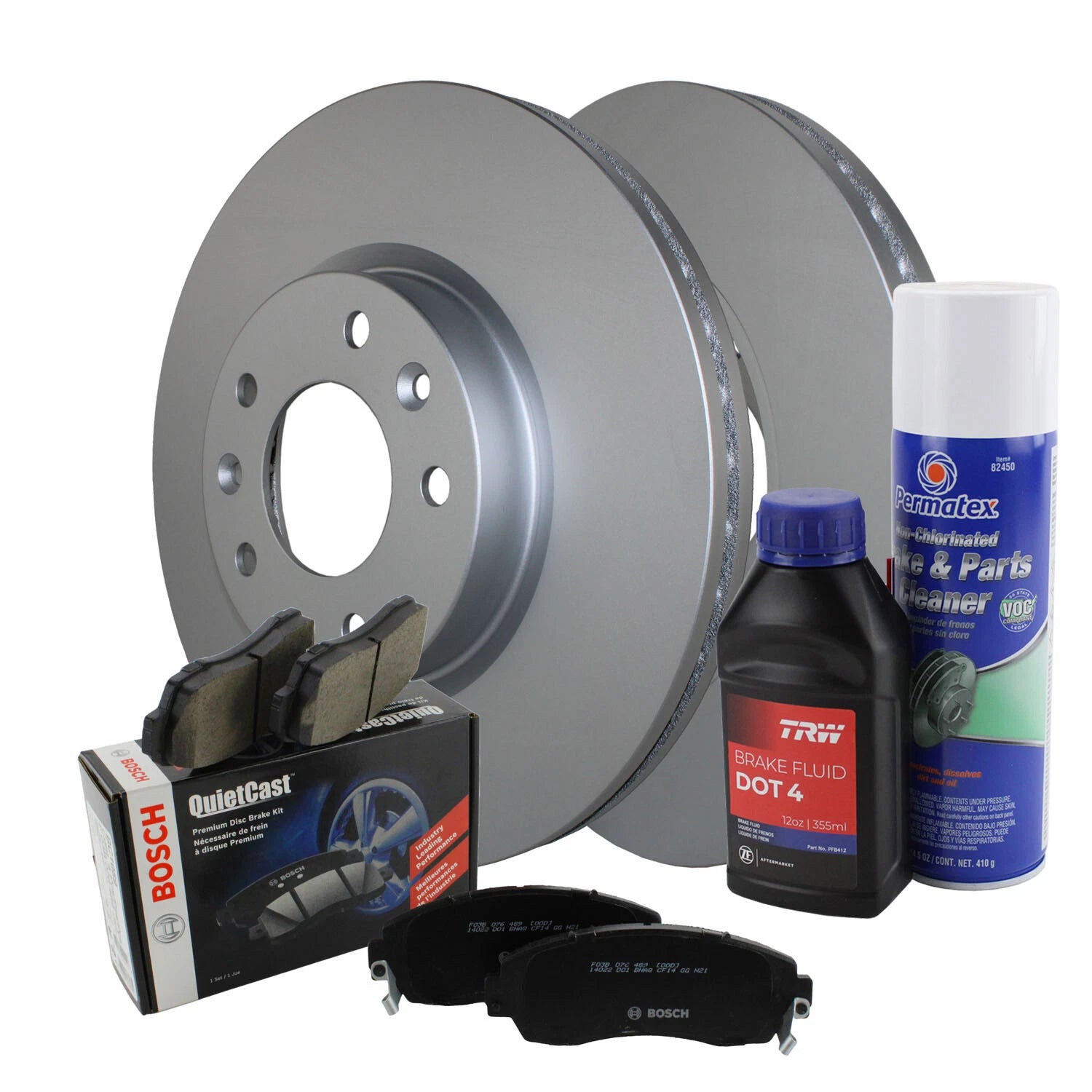 Front Brake Kit 299mm Rotors & Bosch Ceramic Pads for Fusion MKZ Zephyr 2006–2012