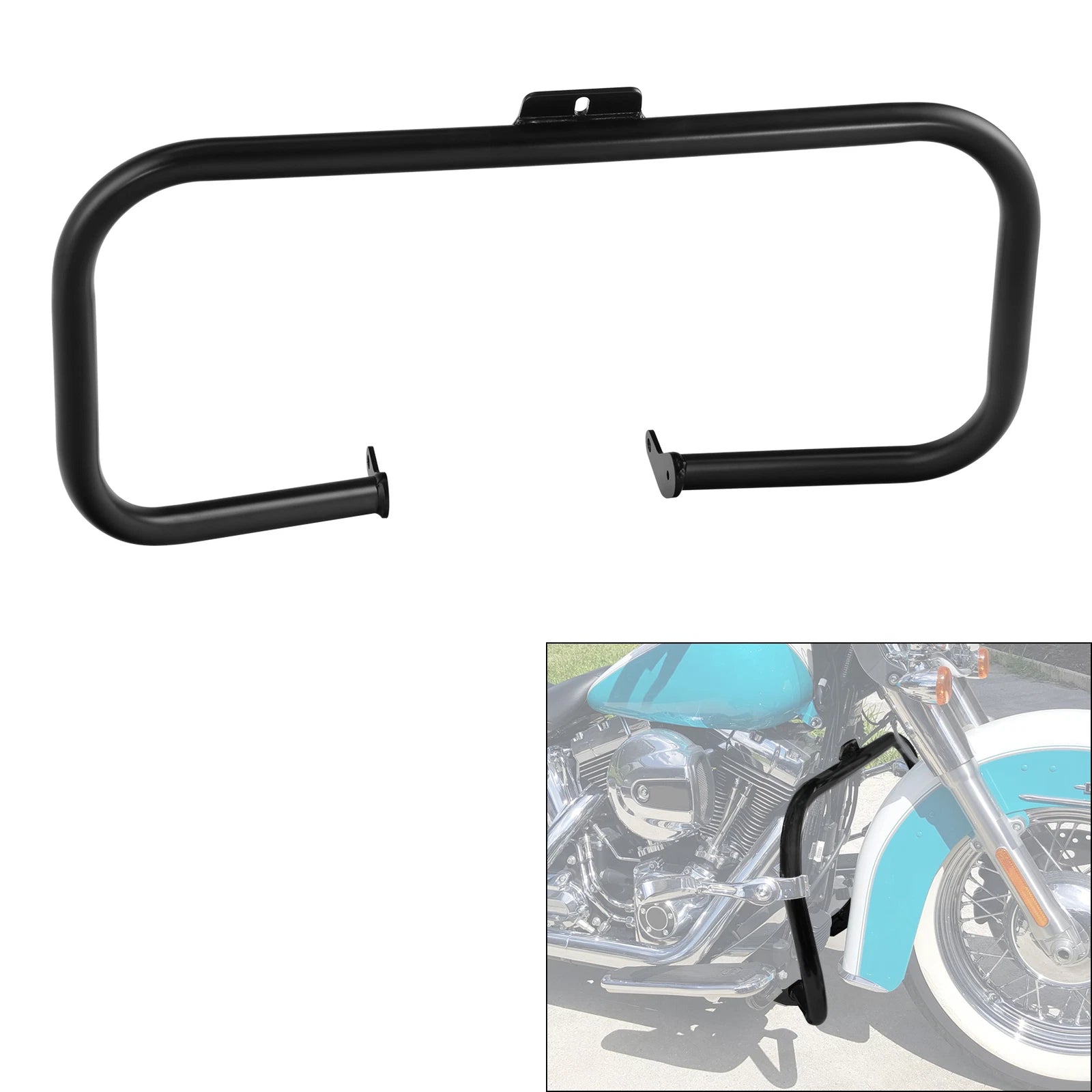Engine Guard Crash Bar for Harley Heritage Softail Fat Boy Deluxe (2000–2017)
