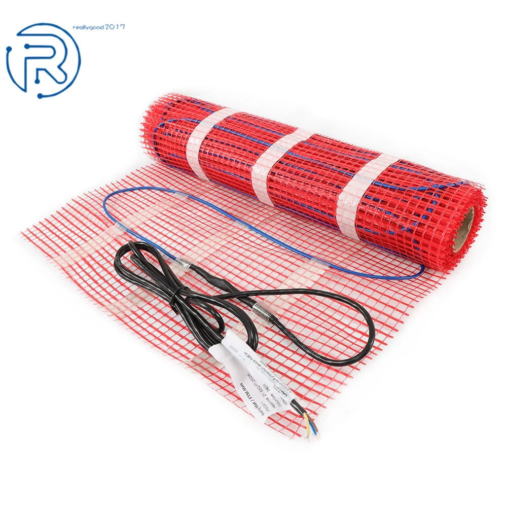 Electric Radiant Floor Heating Mat Kit for Under Tile (20 Sqft, 120V)
